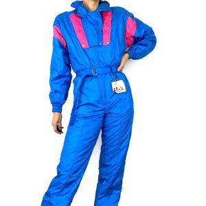Vintage 80's Retro Descente Snowsuit Ski Jumper